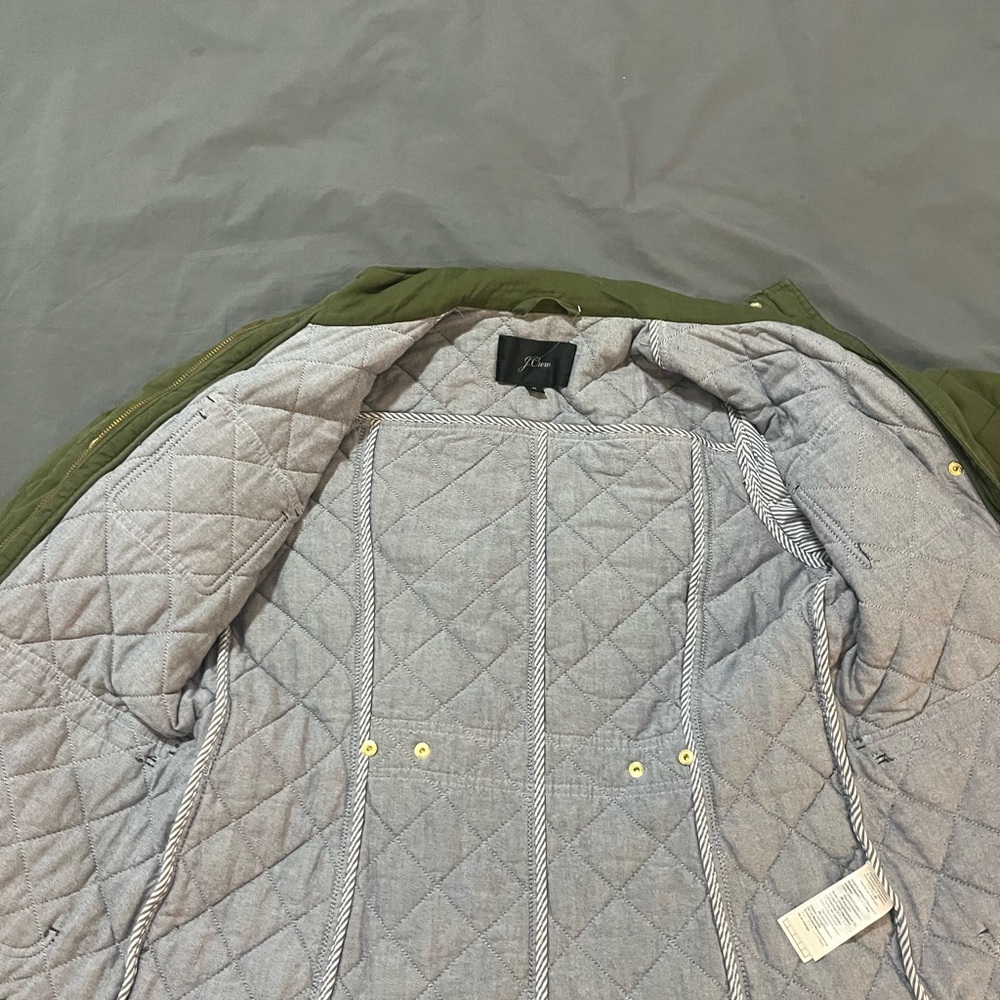 J. Crew Green Quilted Field Jacket (Size M) - Picture 6 of 7